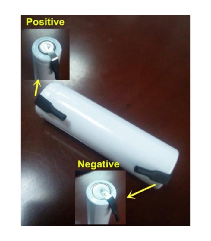 Global Tone Rechargeable AA battery With Tab, Ni-Cd, 800ma, 1.2v