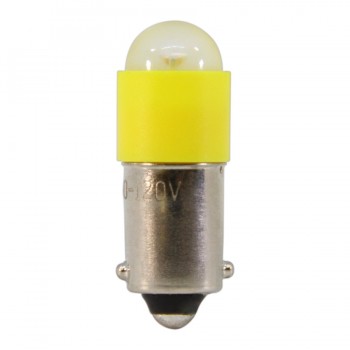Ampoule DEL baïonnette 120V BA9S - Jaune