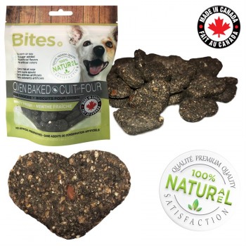BITES biscuits cuits au four pour chien 85gr - MENTHE FRAICHE