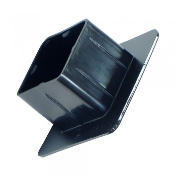 Couvert de Barre de Tirage 2-1 / 8" o.s. 1-1 / 4" i.s. Noir (C.M.432)