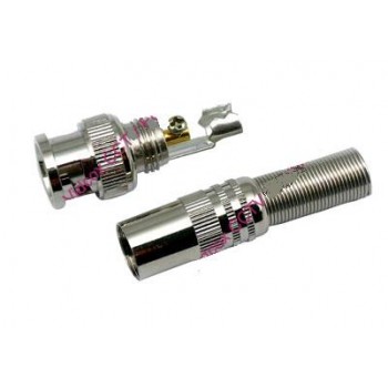 Connecteur BNC à ressort pour câble coaxial RG59 et RG6