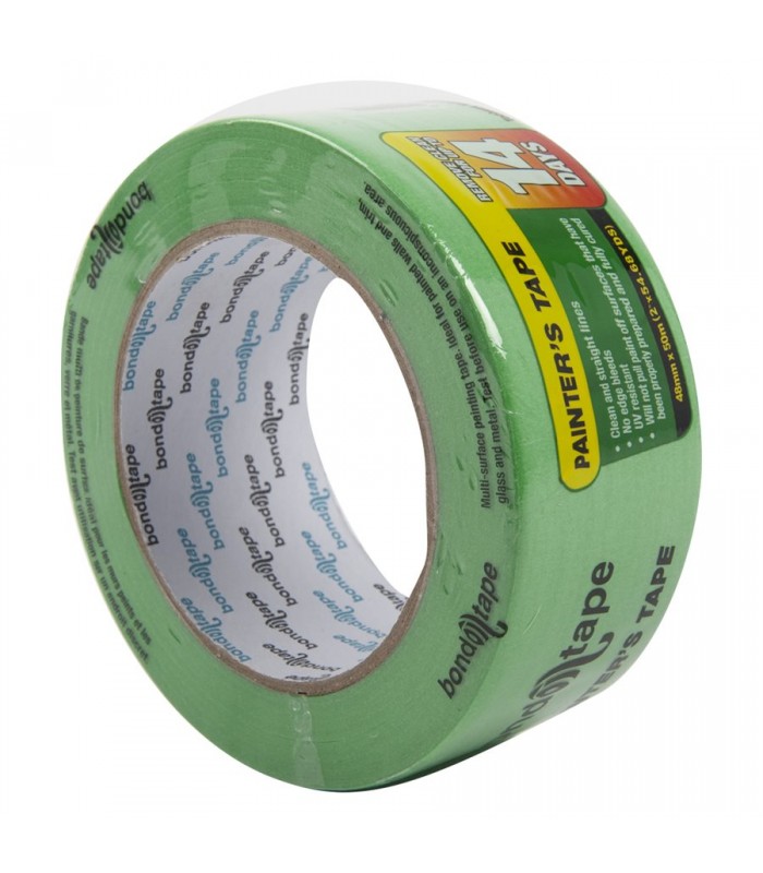 Bond-n-Tape Ruban de peintre vert 2 po (48 mm) x 50m