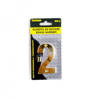 Numéro en bronze ( 2 )