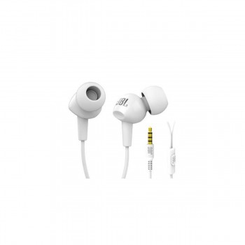 JBL C100SI In-Ear Headphones with Remote and Mic, White