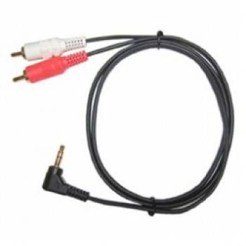 Câble audio coudé 3.5mm stéréo mâle vers 2 RCA mâle 3 pi. de Power Pro Audio
