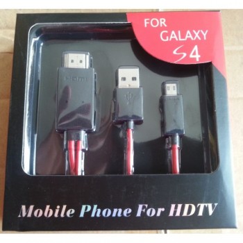 Global Tone Micro Usb MHL 2.0 To HDMI 3D HDTV Adapter Cable for Samsung Galaxy S3 S4 i9500 