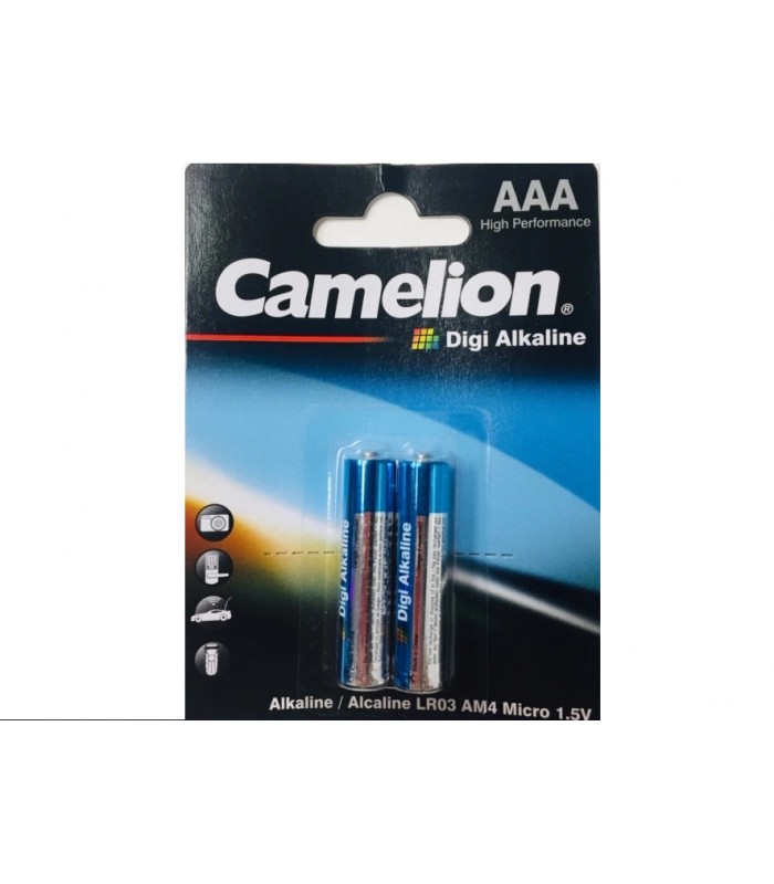 Piles Digi Alcalines AAA de Camelion - Paquet de 2