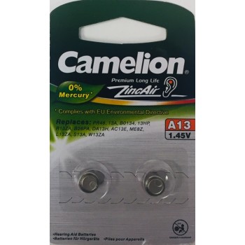 Camelion Pile pour prothèse auditive 13 - Paquet de 2
