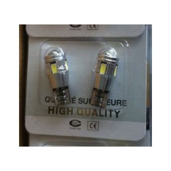 Global Tone Canbus LED, 6 LEDS 5730SMD T10, White - Pack of 2