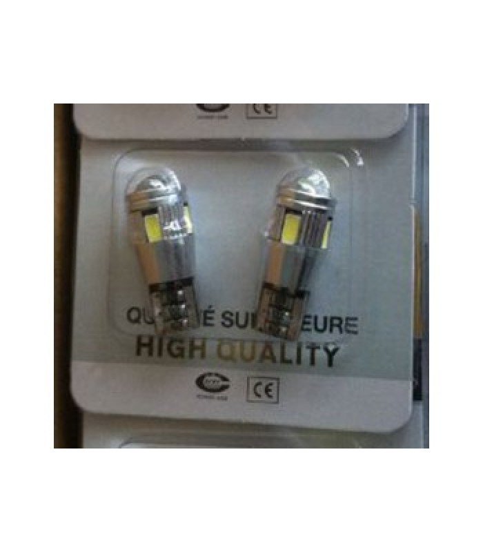 Global Tone Canbus LED, 6 LEDS 5730SMD T10, White - Pack of 2