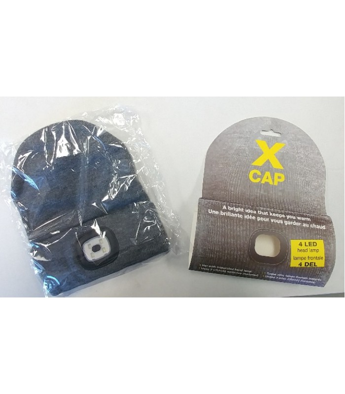 Tuque avec lampe frontale intégrée DEL x 4 de X-Cap