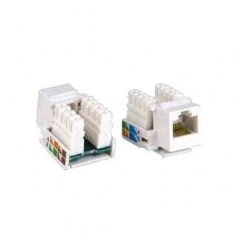 Keystone Garniture RJ45 Blanc Cat6 110 de Global Tone