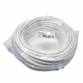 PureVolt Câble de fils multibrins - 2C/18 AWG - SVT - FT2 - Blanc - 20 m