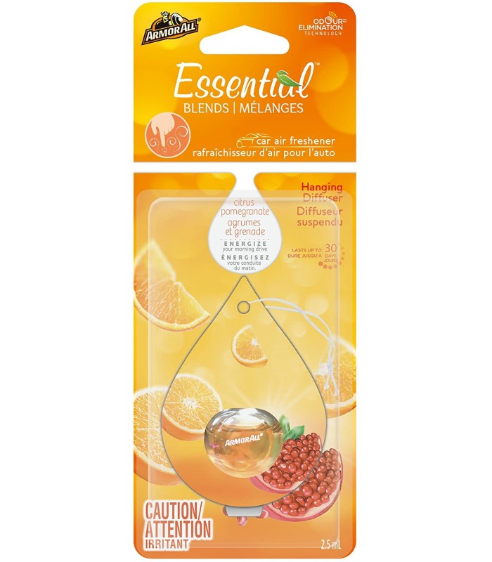 Armor All 18775 Essential Blends Car Air Freshner - Citrus Pomegranate