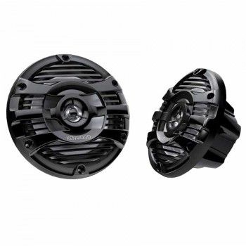 Kenwood 6.5 in Marine Speakers - 2-Way - 50 W RMS - Black - Pair