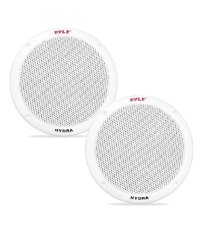 Pyle Marine Speaker 6-1/2 in. - 2-Way - 200 W RMS - White - Pair