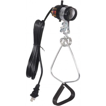 Clamp Lamp with Bakelite Socket 150 Watt 6 ft.