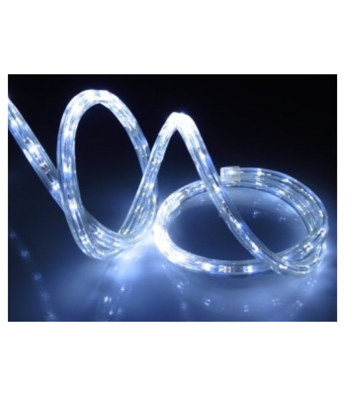 Global Tone LED Rope Light, Cool White, 12vdc, 50 Leds, 2.4W , IP68, 5mts