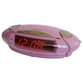 COSMO Réveil numérique ovale - rose