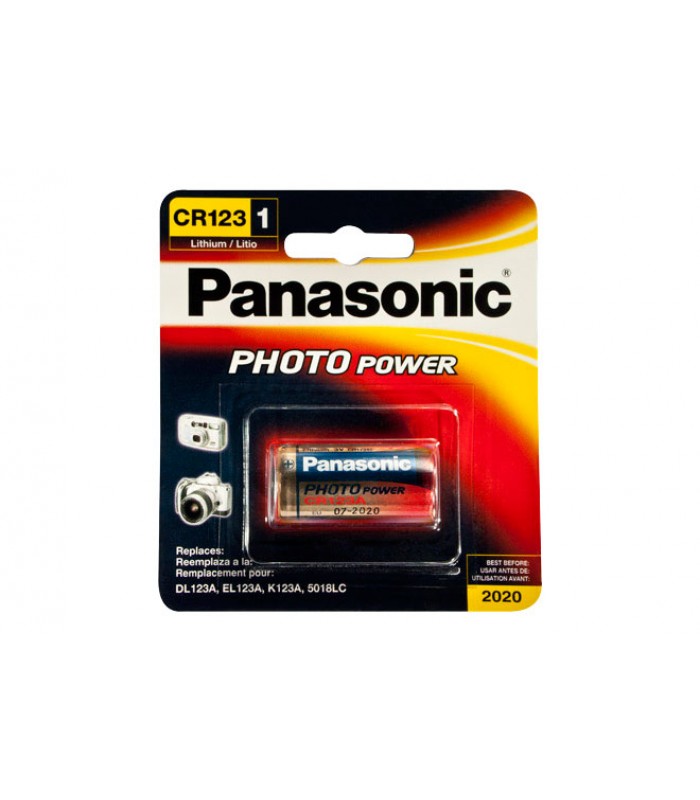 Panasonic CR-123 Photo Battery 3V Lithium, 1-Pack 