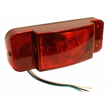 Optronics LED RV combination tail light, passenger side, black base