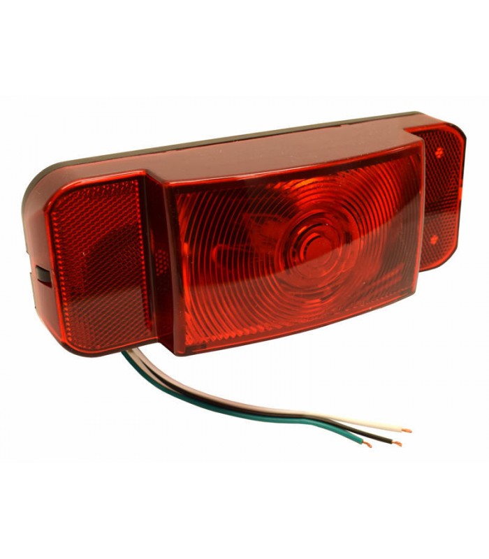 Optronics LED RV combination tail light, passenger side, black base