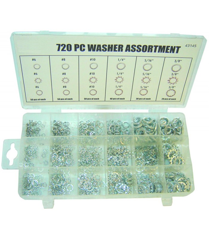 Rodac Canada Lock Washer Assortment - 720 Pieces