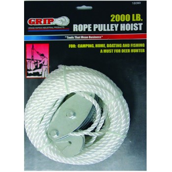 Grip 18090 Tools 2000 lbs Pulley Hoist 