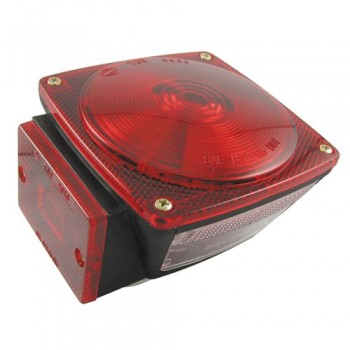 Uni-Bond TL5441L 5" x 4.5" Rectangle Rear Submersible Trailer Light Red