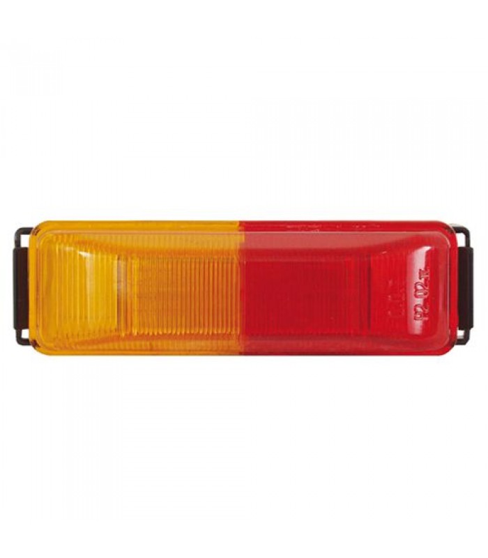 MC65ARB red/yellow fender light in A65PB self grounding bracket with single wire plug