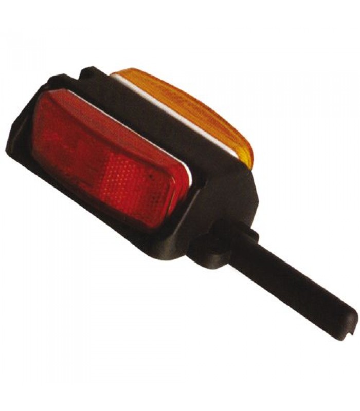 Red/Yellow MC44 fender light assembly, left side, two-wire