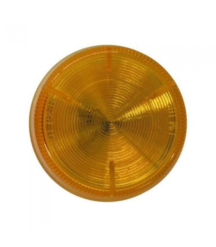 Clear rear light 2 in. Round Yellow