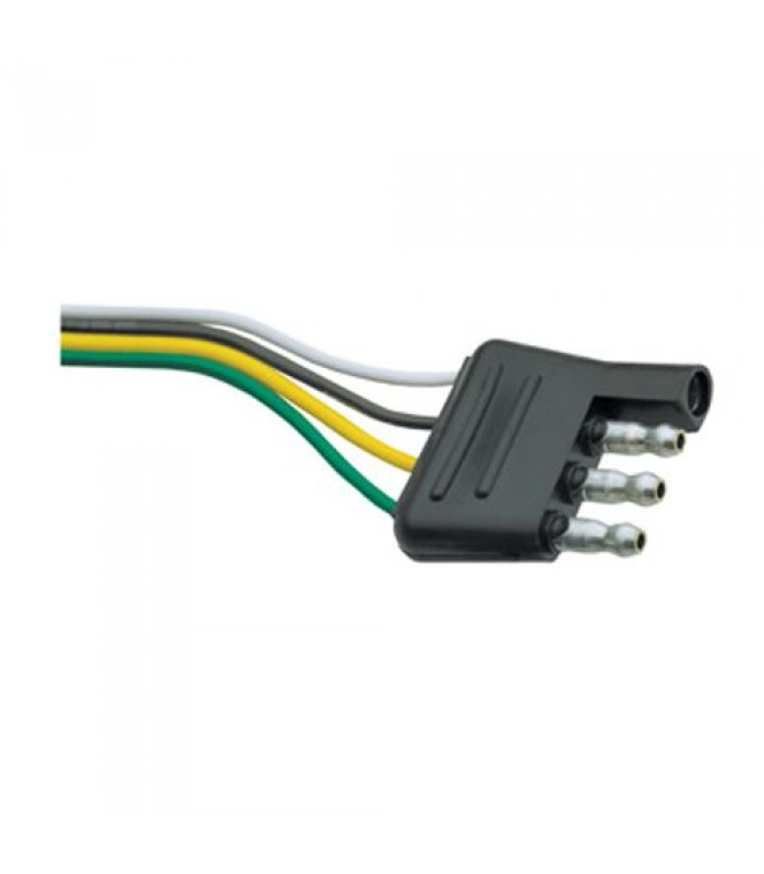 Wire 12 in. flat connector male