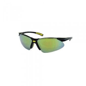 HC Safety Polycarbonate safety glasse in green mirror