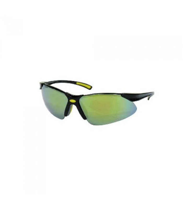 HC Safety Polycarbonate safety glasse in green mirror