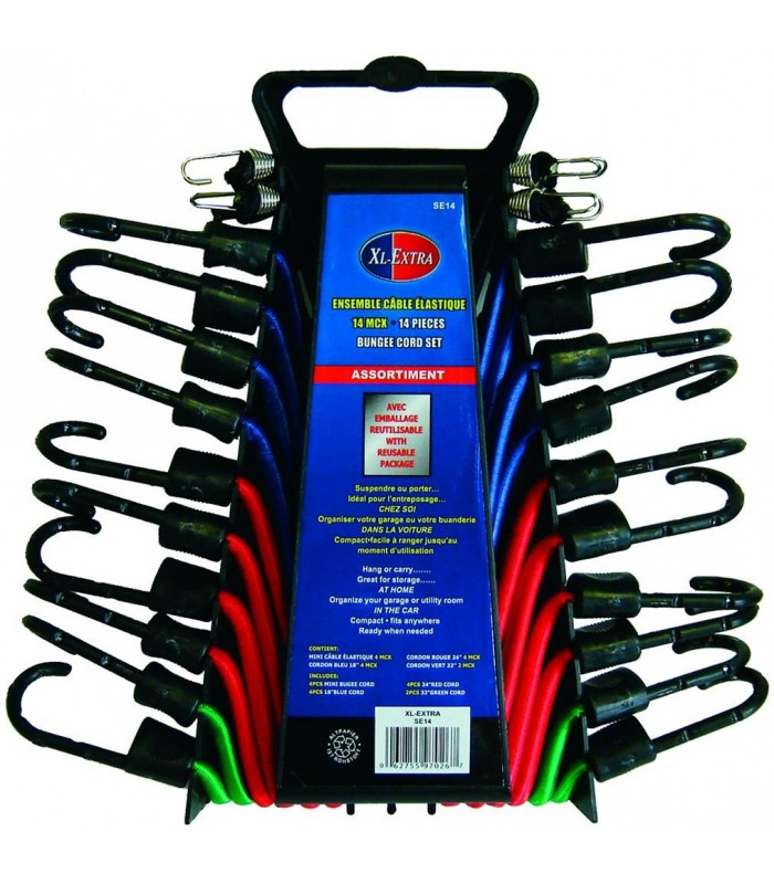 Rodac Bungee cords kit  - 14 piece