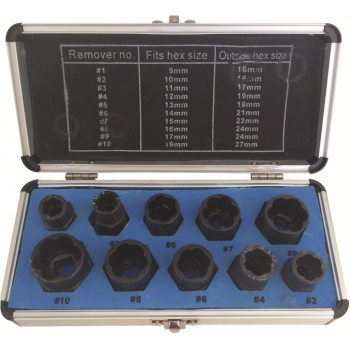Rodac Canada Twist socket extractor set (10 pcs)