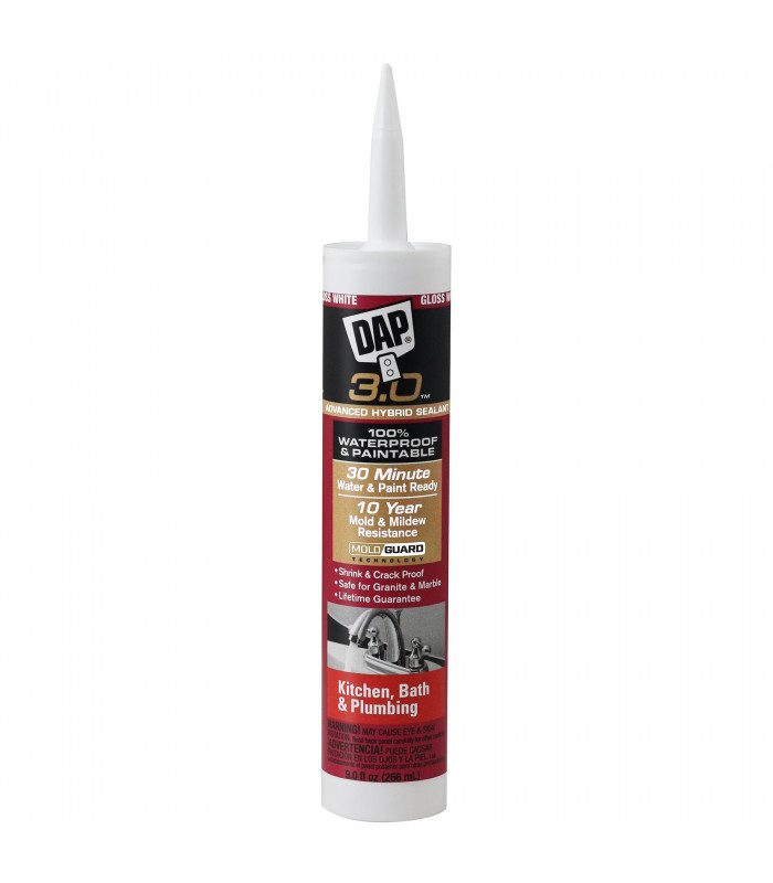 DAP 3.0 Sealant Kitchen, Bath and Plumbing 266 ml - Clear