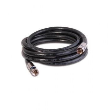 Câble coaxial RG6 de 6 pi 3000Mhz Noir de Dbyles