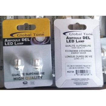 Global Tone LED B8.5D-5050 SMD - Pack of 2 - White