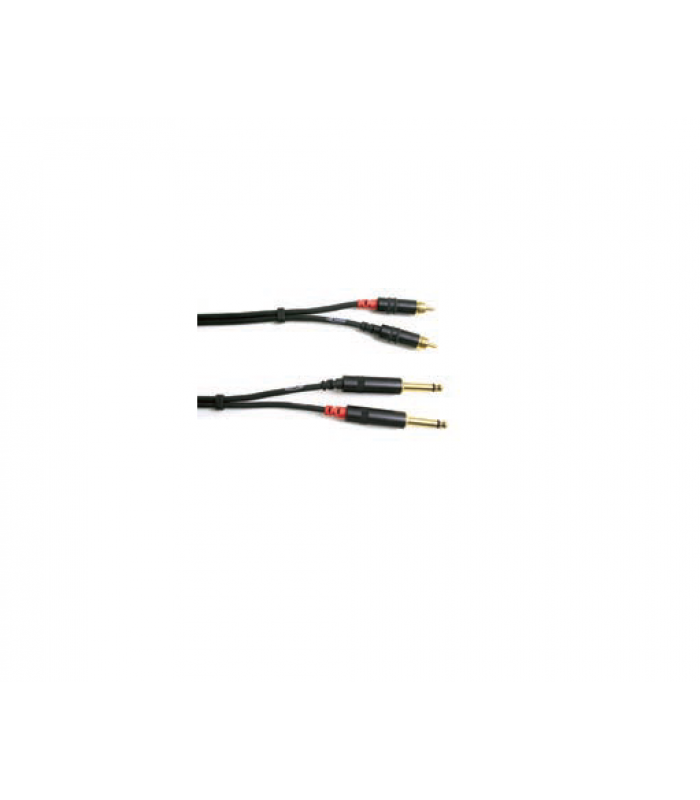 Digiflex Two (2) Neutrik REAN RCA plugs to two (2) 1⁄4