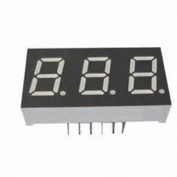 Afficheur triple 7 segments Rouge 0.28" (Cathode commun)(CC)