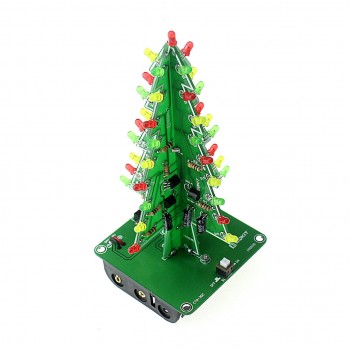 Ensemble Arbre de Noël à monter DEL Verte et rouge
