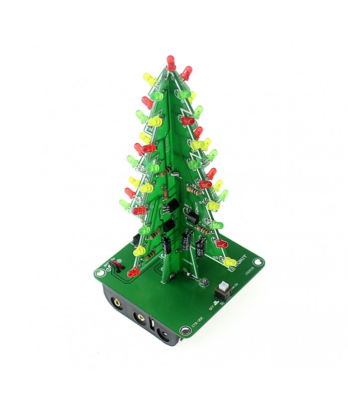 Christmas Trees LED DIY Kit Red/Green Flash LED Circuit