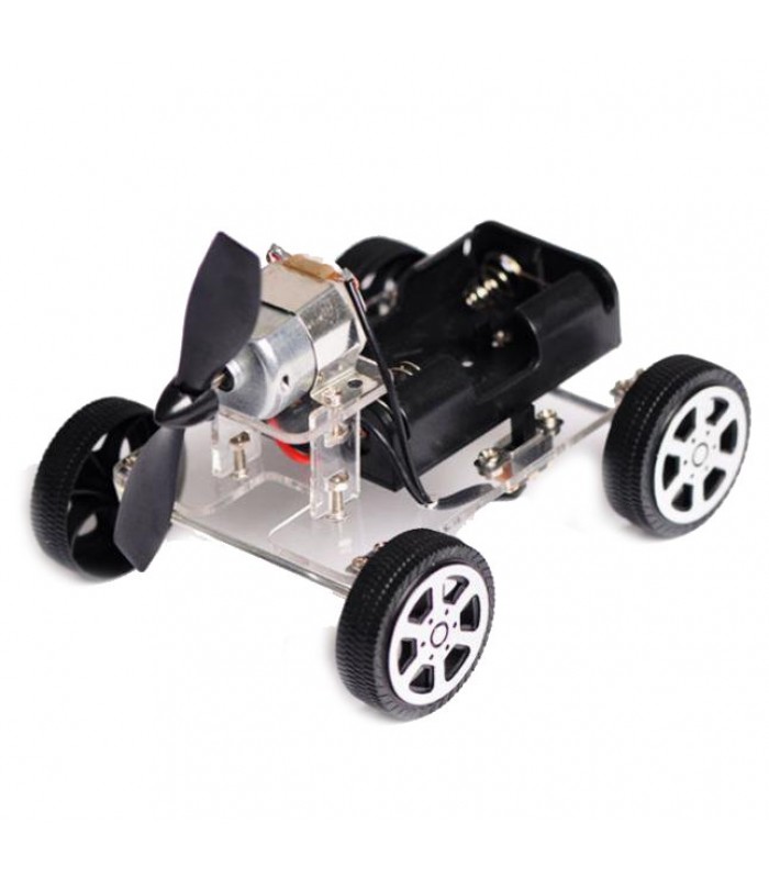 DIY Puzzle Mini Wind Car Child Educational Toy 130 Brush Motor Robot for Arduino
