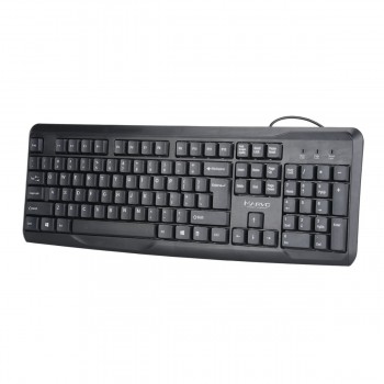 Marvo Office Calvier avec fil USB 2.0 104 Touches 10 millions de clics Anglais Noir (DKB001)