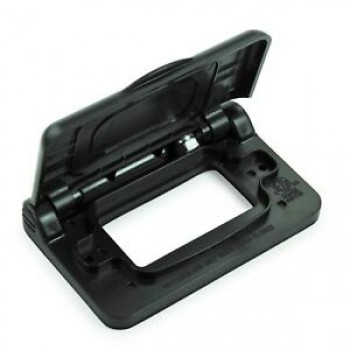 Couvercle de sortie duplex et GFCI - Simple groupe horizontal (Noir)