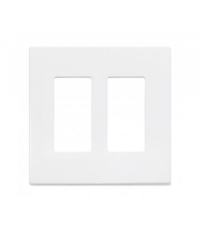 Electrimart Decora Snap-On Screwless Double Gang Wall Plate - White