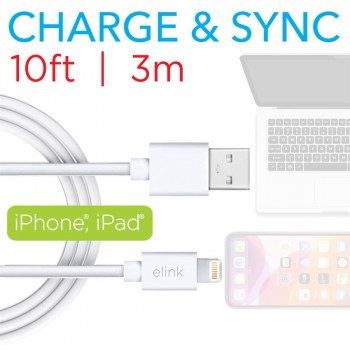 Câble USB à Lightning de 10 pi de eLink