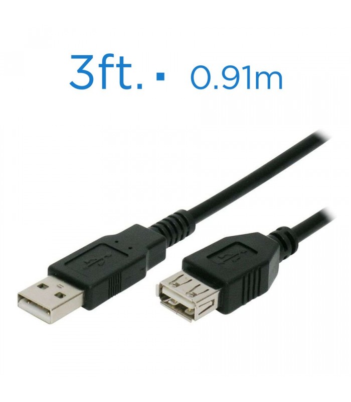 eLink 3 ft (0.91m) USB 2.0 Extension Cable A to A - M/F